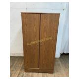 Two-Door Wood Wardrobe Cabinet