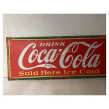 Coca-Cola Tin Advertising Sign