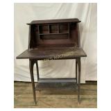 Wooden Drop-Front Secretary Desk