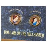 First and Last Dollar Coins of the Millennium Set