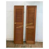 Wooden Louvered Closet Doors