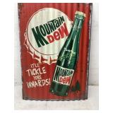 Corrugated Tin Mountain Dewï¿½ Sign