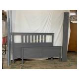 Full-Sized Gray Wood Bed Frame