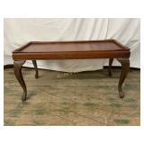 Wooden Coffee Table With Carved Legs