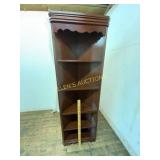 Wooden Corner Shelf With Scalloped Top