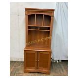 Two-Tier Wooden Hutch With Cabinet