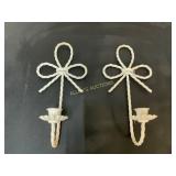 Metal Wall Sconce Candle Holders