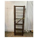 Folding Shelving Unit with Five Tiers