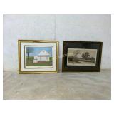 Two Framed Artwork Pieces