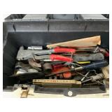 Plastic Toolbox with Assorted Tools