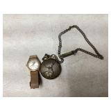 Wristwatch and Remington Pocket Watch