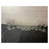 Clear Glass Stemware and Tumblers