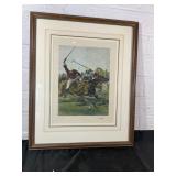 Framed Print ï¿½A Chukkaï¿½ by R. Wendt Mï¿½ller