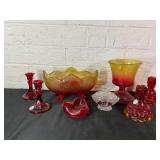 Ruby-Style and Amberina Glassware