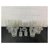 Clear Pressed Glassware Collection