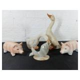 Ceramic and Resin Animal Figurines