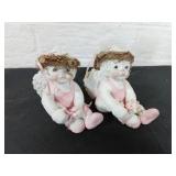 Ceramic Cherub Angel Figures