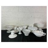 White Milk Glass Tableware