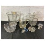 Clear and Frosted Glass Tableware