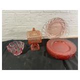 Pink Depression Glass Tableware