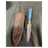 Fixed Blade Knife with Leather Sheath