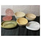Pottery and Glass Bowl Collection