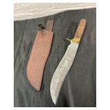 Handmade Fixed-Blade Knife with Sheath