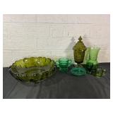 Green Glass Decorative Items