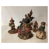 Signed 1986 Gnome Figurines