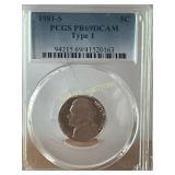 1981-S Jefferson Nickel, PCGS PR69DCAM