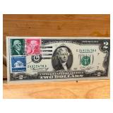 10 Consecutive $1 Star Notes and Decorated $2 Bill