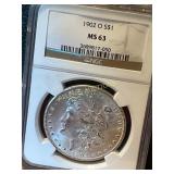1902 O Morgan Silver Dollar