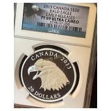 2013 Canadian Silver $20 Bald Eagle Coin