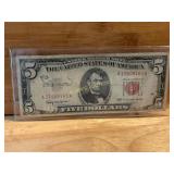 Series 1953 $5 United States Red Seal Note