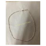 Figaro Chain Necklace Marked 925
