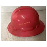 Red Hard Hat with Adjustable Suspension System