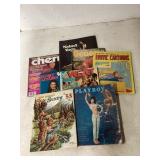Eight Vintage Adult Magazines