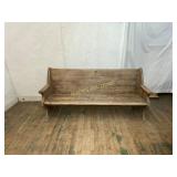 Rustic Solid Wood Church Pew Bench