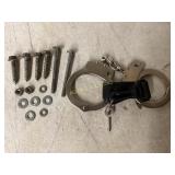 Handcuffs with Keys and Mixed Hardware Components