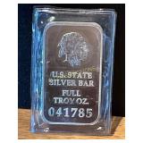 1 Troy Ounce .999 Fine Silver Bar