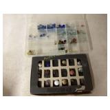 Glass Marbles in Compartments