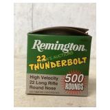Remington .22 Thunderbolt Rimfire Cartridges (500