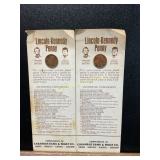 1973 D Lincoln-Kennedy Penny with Packaging