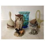 Decorative Figures and Glass Pieces