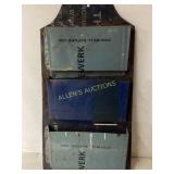 Industrial Metal Organizer with Three Compartments