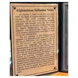 7 Uncirculated Afghan Banknotes with COA