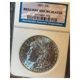 1889 Morgan Silver Dollarï¿½ Uncirculated