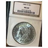 1885 O Morgan Silver Dollar