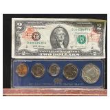 1966 Special Mint Set with 2017 $2 Swamp Rabbit Bi