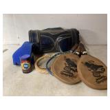 Five Tennis Rackets with Accessories